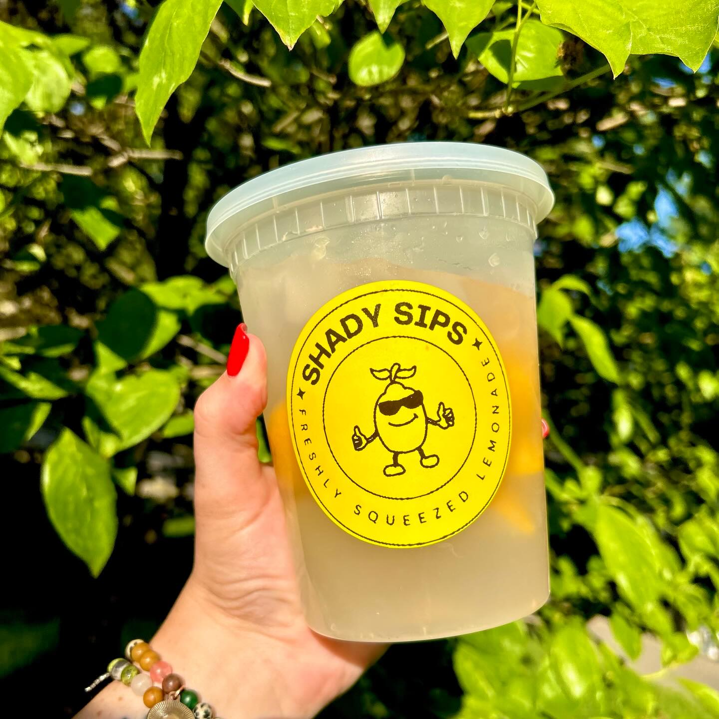 Shady Sips freshly squeezed lemonade cups